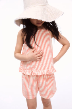 H&M Комплект из топа и шорт, кремовый/красный