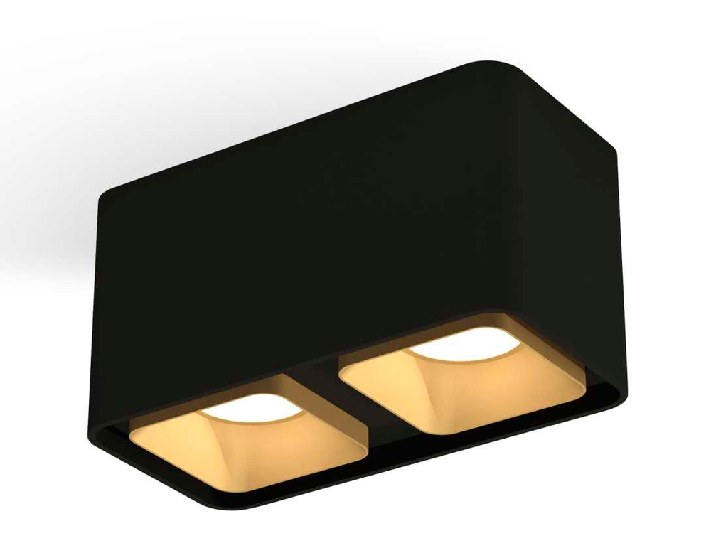 Комплект накладного светильника Ambrella light Techno Spot XS7851004 SBK/SGD черный песок/золото песок (C7851, N7704)