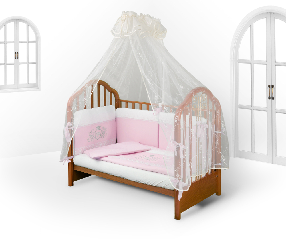 Арт.77777 Набор в детскую кроватку для новорожденных - *АВ* ROYAL 6пр