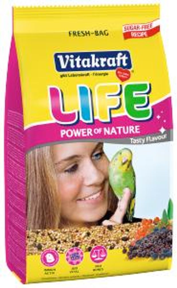 Vitakraft  Корм для волнистых попугаев LIFE POWER NATURE 800г