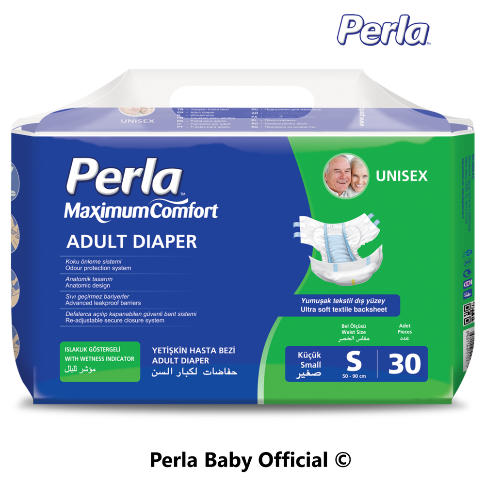 Подгузники для взрослых Perla Eco. Small 30 шт 50-85 см