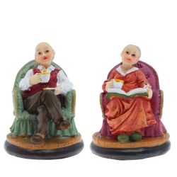 GAEM Фигурка декоративная "Бабушка/Дедушка", L6 W6 H7,5 см, 2в.
