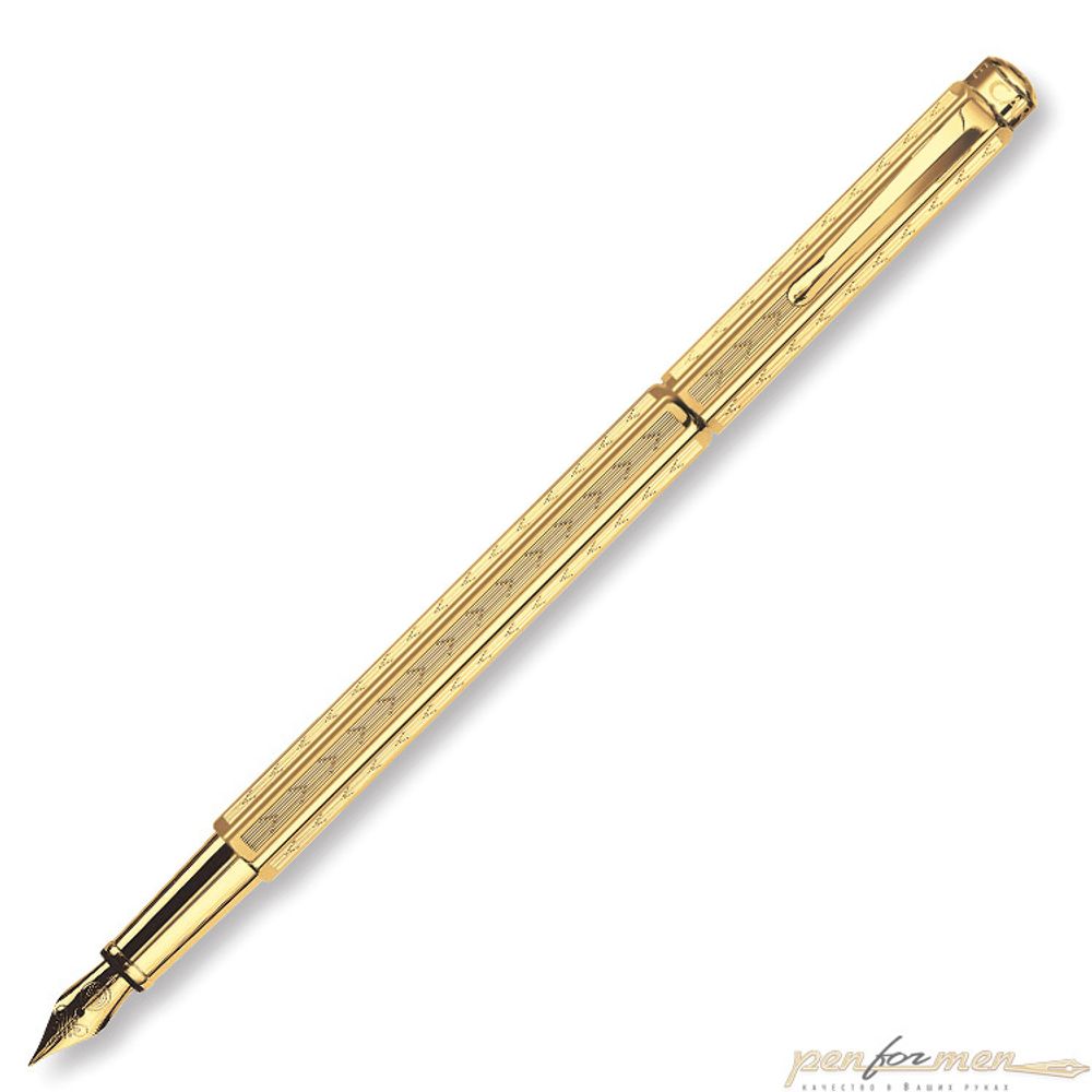 Перьевая ручка Carandache Ecridor Chevron gilded (958.198)