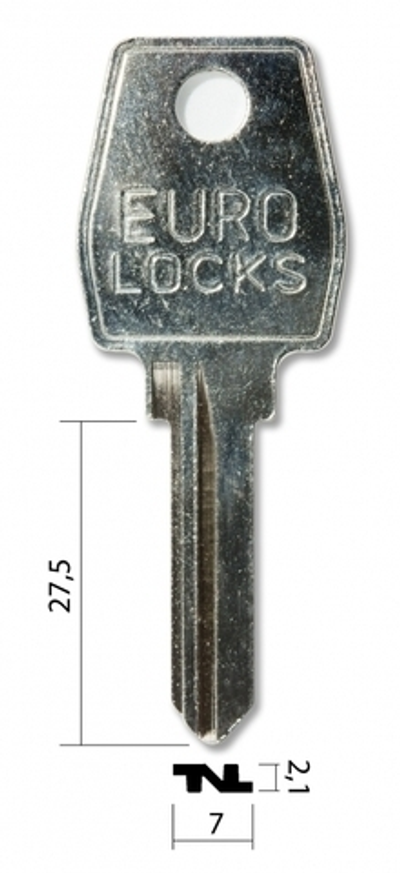 Заготовка английского ключа 10248  EU1 EL1R EU1R EUL3L (КНР)