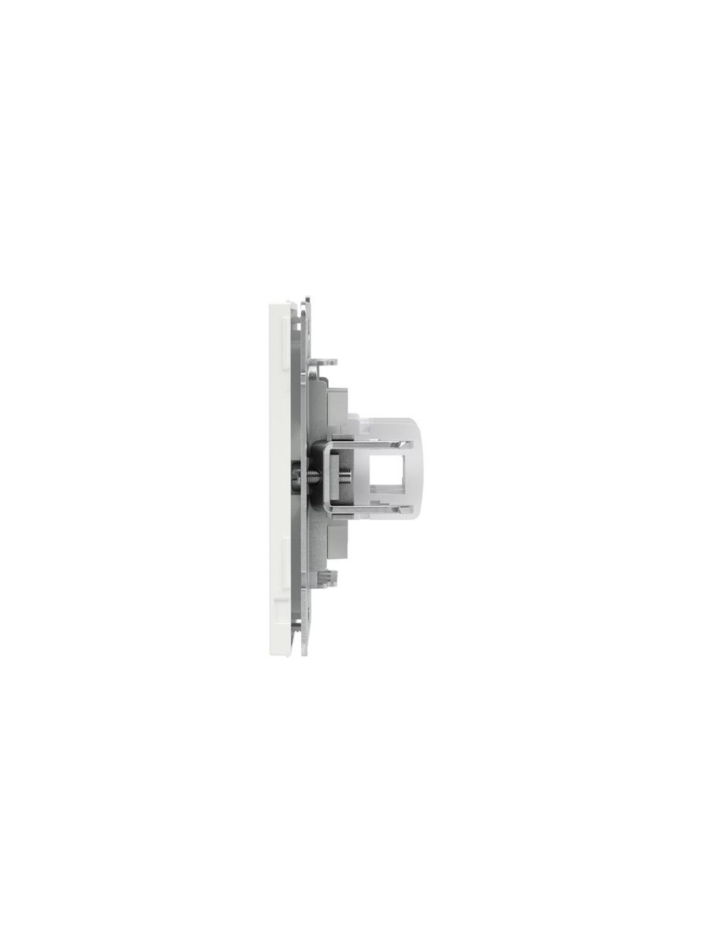Розетка компьютерная 2-м KANT RJ45 кат.5E без шторки бел. магнолия DKC 7000664