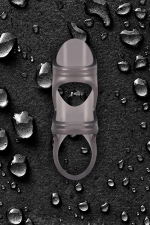 Черная насадка на пенис RENEGADE POWER CAGE с петлей для мошонки