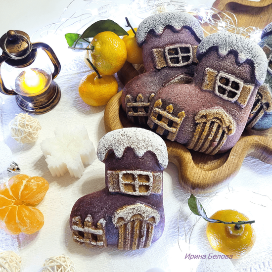 Пряничная форма Валенок-домишка