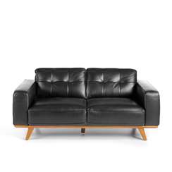 Двухместный диван Angel Cerda 5606-2P, черная кожа