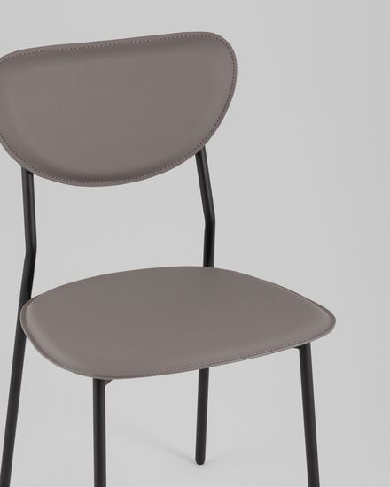 Стул обеденный Minnie серая экокожа