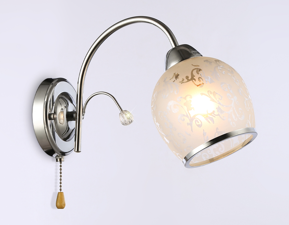TR3194 CH/CL/FR хром/прозрачный/белый матовый E27 max 40W 190*110*290
