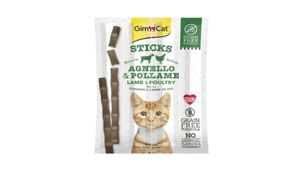 ПАЛОЧКИ\ЯГНЕНОК С КУРИЦЕЙ, 4 х 5 гр.420523 GIMCAT STICKS LAMB & POULTRY\