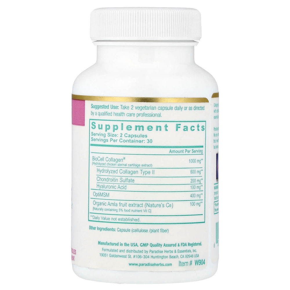 Paradise Herbs, Whole-Woman®, коллаген, 60 вегетарианских капсул