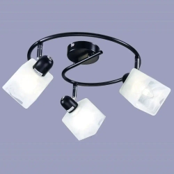 Светильник потолочный, спот РОССВЕТ РС21344 BK+CR/3C, 3*E14 60 Вт