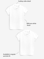 Поло школьное для девочки Next 215-735, 2 шт., Белый