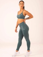 Леггинсы RYDERWEAR Stonewash Scrunch Seamless Petrol
