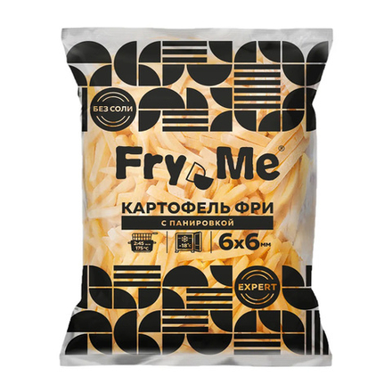 Картофель Фри Fry Me Expert в Панировке 6мм 2,5кг
