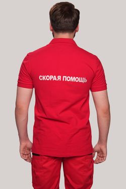 Поло Скорая помощь MedicLine цв. КРАСНЫЙ