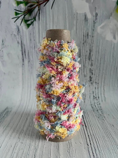 Пряжа Единорог UNICORN мультиколор с шишибриками 50 g