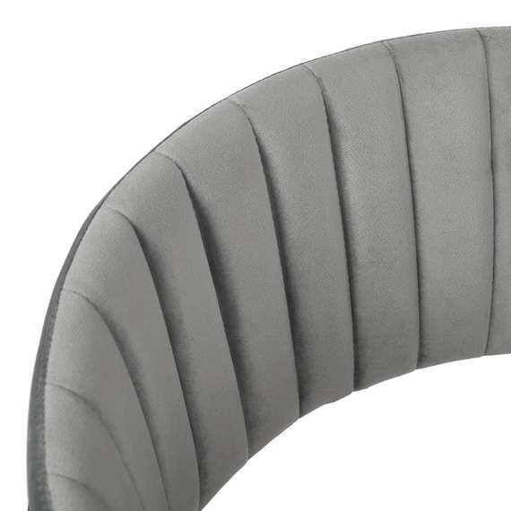 Стул Turin серый велюр с золотыми ножками