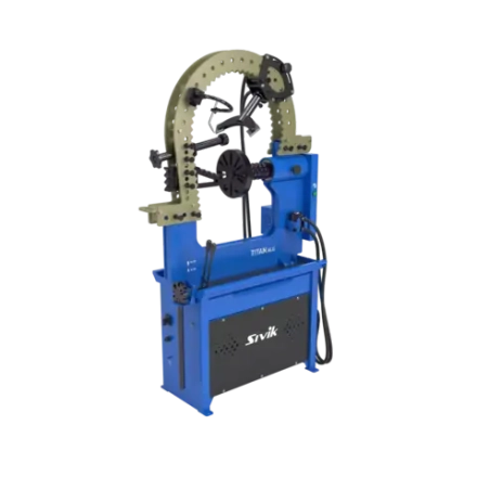 Стенд для правки автомобильных дисков Титан ALU Компакт с электроприводом Серый RAL7016