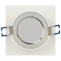 Встраиваемый светильник декоративный ЭРА DK108 WH MR16 GU5.3 белый | Декоративные встраиваемые светильники