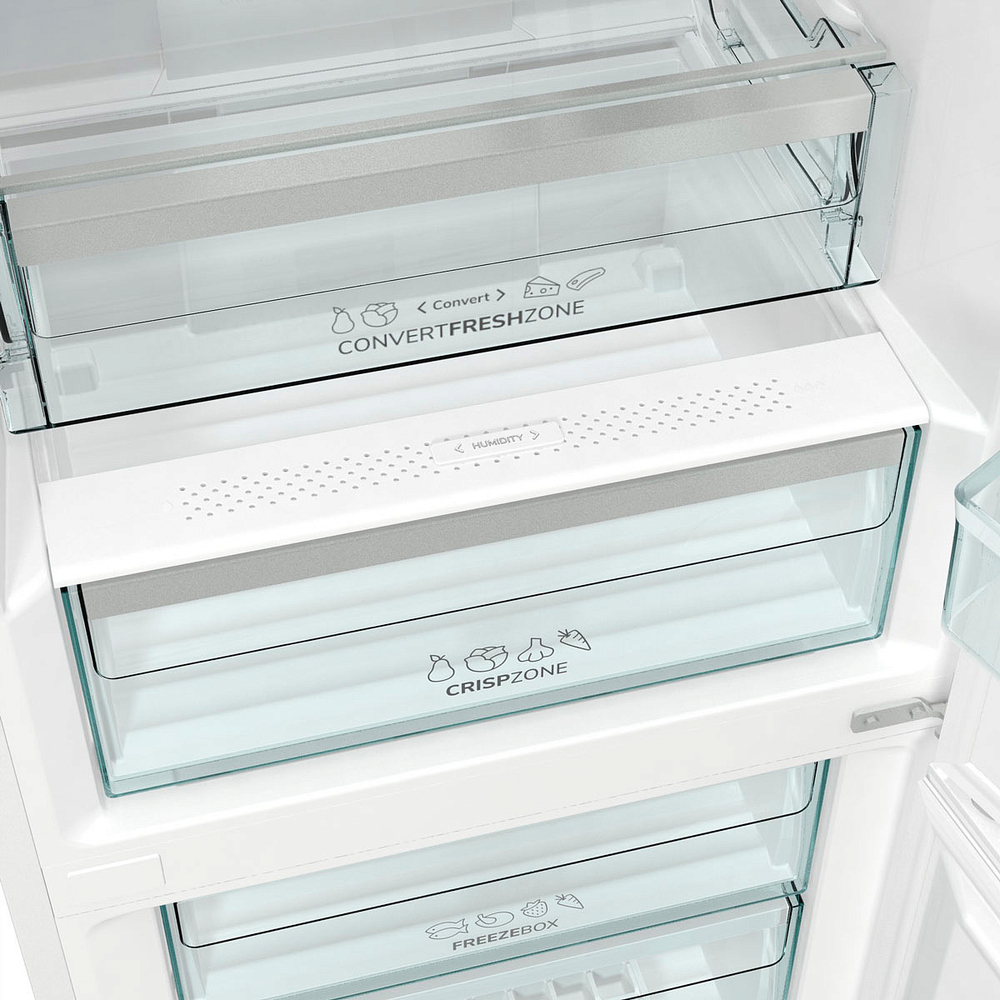 Отдельностоящий двухкамерный холодильник Gorenje NRK 6201 SYW