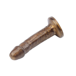 Золотистый фаллоимитатор Dixon Cider - 18,5 см. (Цвет: золотистый)