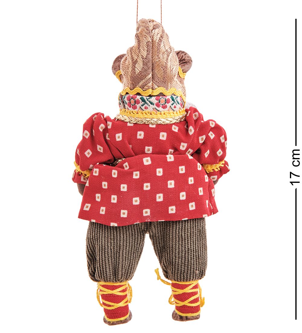 RK-874/5 Кукла подвесная «Медведь в колпаке с гусём»