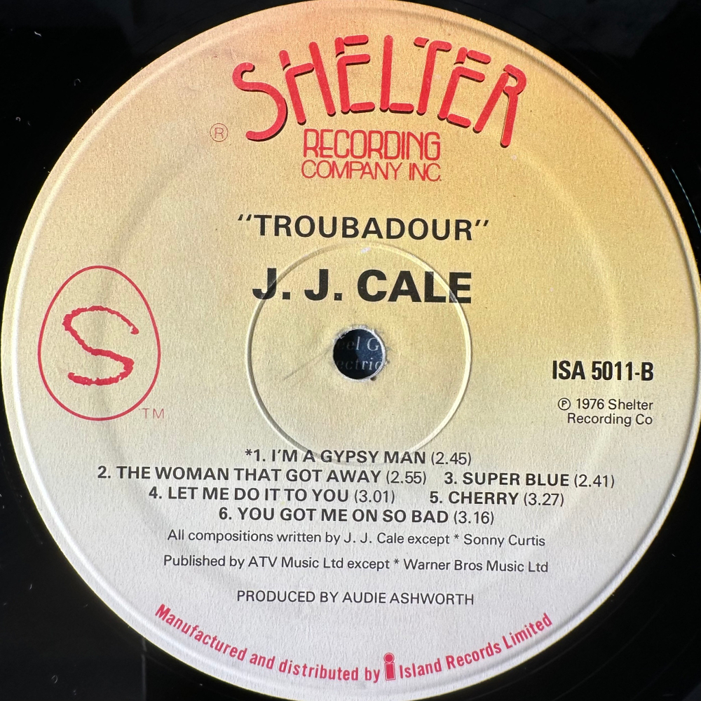 J.J. Cale ‎– Troubadour (Англия 1976г.)