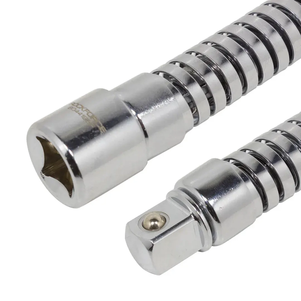 Удлинитель гибкий 195мм, 1/2'', на пластиковом держателе RockForce##Rock FORCE RF-8044195F