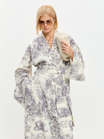 Графитовое муслиновое кимоно