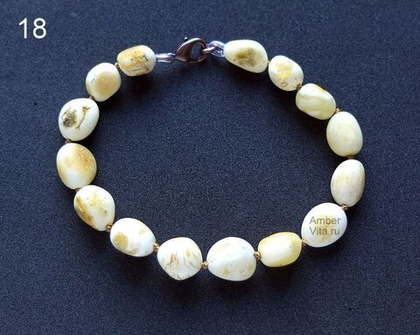 Уникальный браслет из природного балтийского янтаря