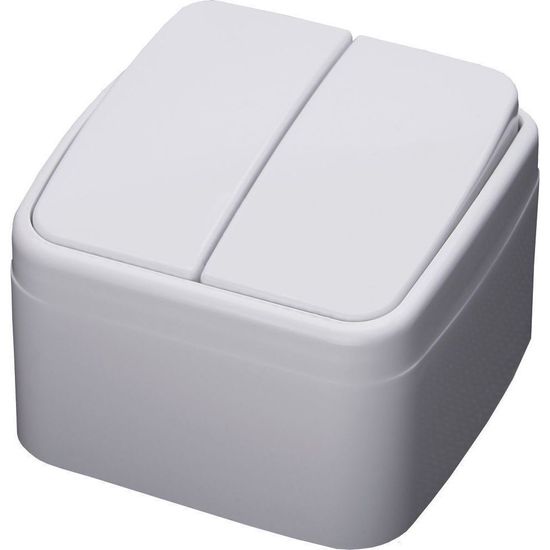 Выключатель 2-кл о/у 250 В, 10 А  Basic белый 39032 PSW10-42-20