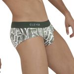 Мужские трусы брифы с принтом цвета хаки Clever INNER CLASSIC BRIEF 113010