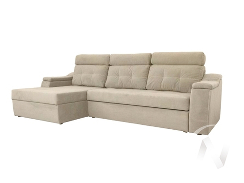 Диван угловой левый Бруно ДКУ-О NEW (GRETTA-BONE; 6 категория)