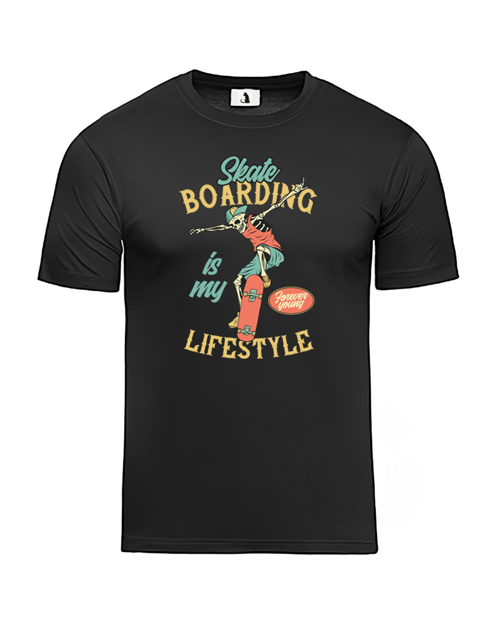 Футболка Skate is lifestyle unisex черная