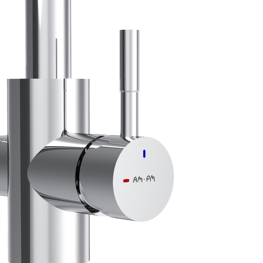 Смеситель для кухни с L-изливом с каналом для питьевой воды, хром AM.PM X-Joy S F85B05700