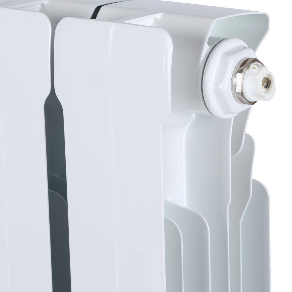 STOUT Space 500 8 секции радиатор биметаллический нижнее правое подключение RAL9016