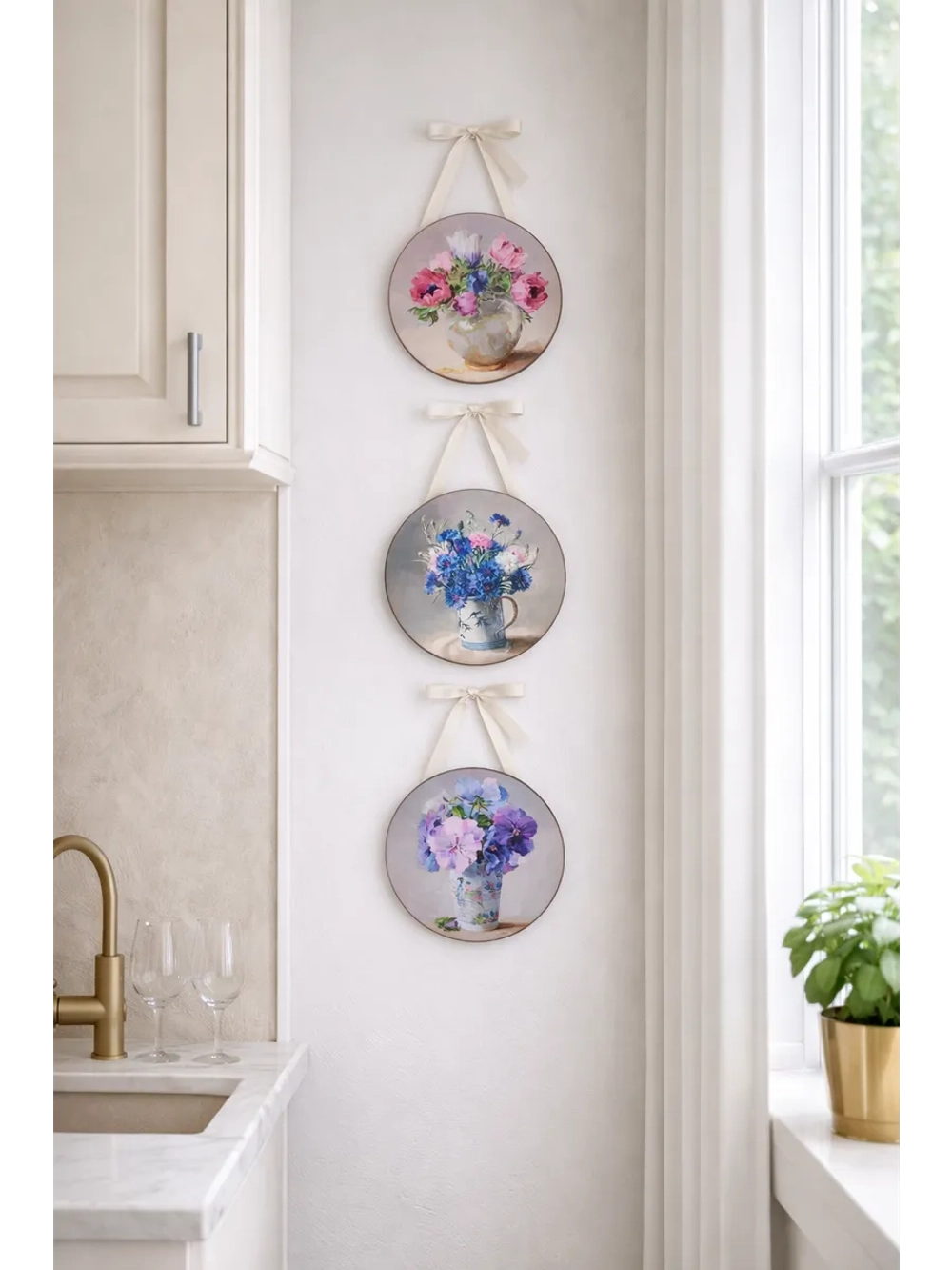 Набор настенных панно 18.5 см, 4 штуки в наборе