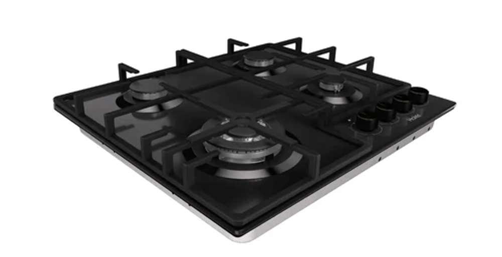 Варочная поверхность газовая HAIER HHQ-G64CTPB черное стекло