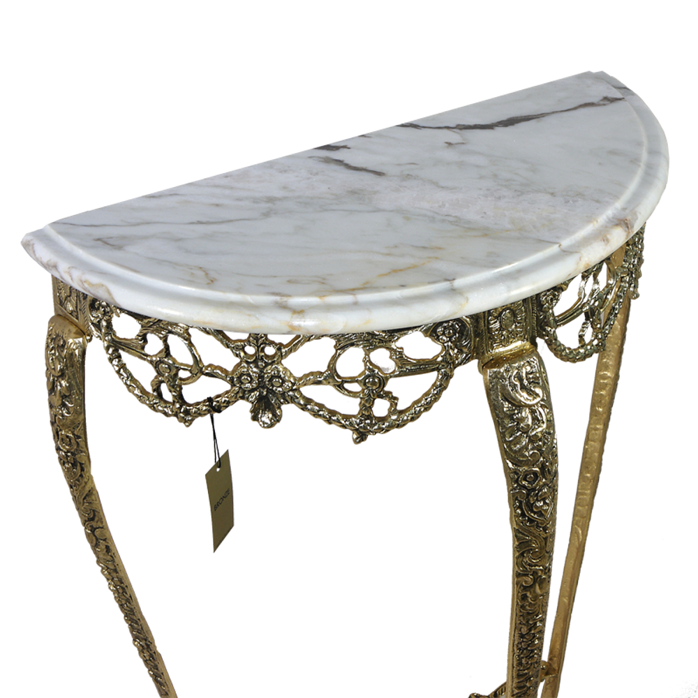 Bello De Bronze Консоль Мейа Луа, золото