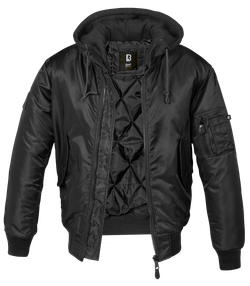 Brandit MA1 SWEAT HOODED JACKET black