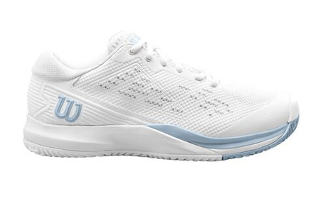 Женские Кроссовки теннисные Wilson Rush Pro Ace W - white/white/baby blue