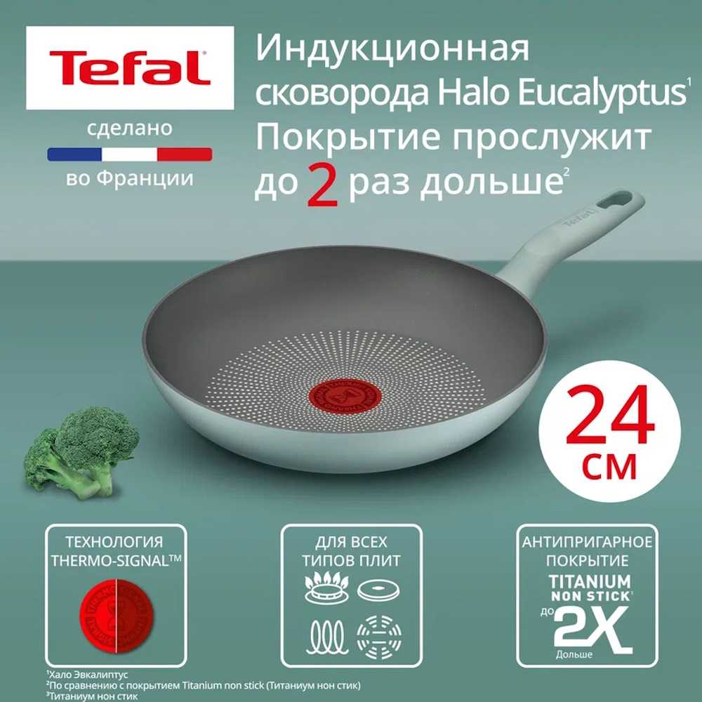 Сковорода Tefal Halo Eucalyptus 24 см G0160402