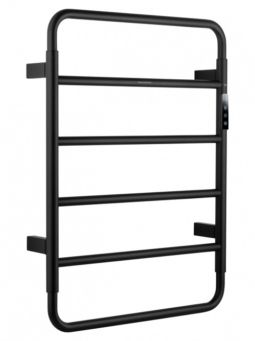 Полотенцесушитель электрический WONZON & WOGHAND WISMAR, Черный матовый (WW-AL201-MB)