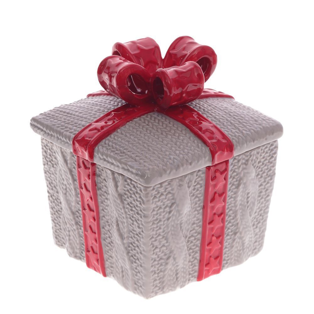 GAEM Конфетница "Подарок", 850 мл, L14 W14 H15 см