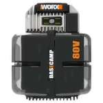 WORX WG572E 80В аккумуляторная воздуходувка (1 x 4 Ач, ЗУ) 66.5 м/с