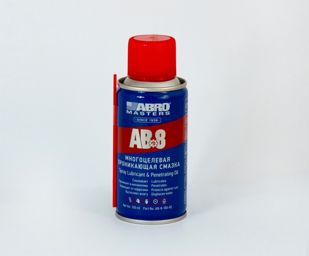 Смазка-спрей универсальная проникающая Abro 0.1л