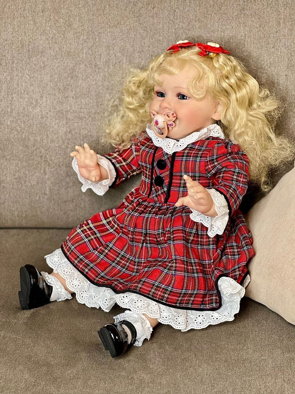 Кукла Реборн мягконабивная 60см в пакете (FA-513)