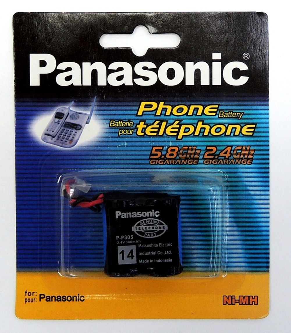 Аккумулятор для радиотелефона Panasonic P-P305 300mAh 2.4 В